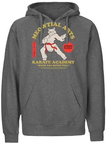 Meowtial Arts - martial arts, sport, karate, cat, katze - Fairtrade Hoodie