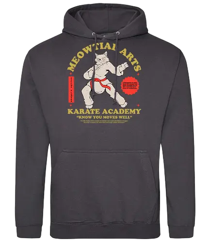 Meowtial Arts - martial arts, sport, karate, cat, katze - Standard Hoodie