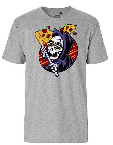 dead by pizza - pizza, death - Fairtrade T-Shirt