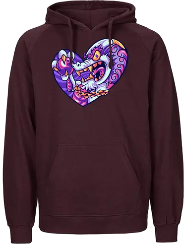 dragon in love - dragon - Fairtrade Hoodie