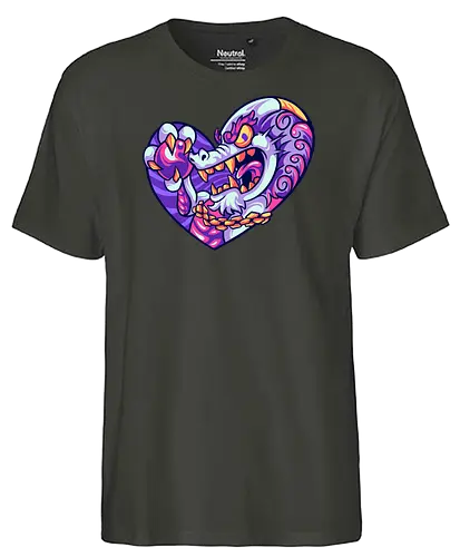 dragon in love - dragon - Fairtrade T-Shirt