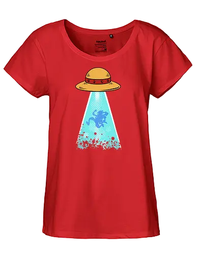 believe in pirate - one, piece, pirate, ufo - Fairtrade Girl Shirt