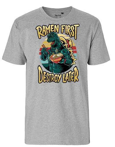 ramenzilla - ramen, noodles, Kaiju - Fairtrade T-Shirt