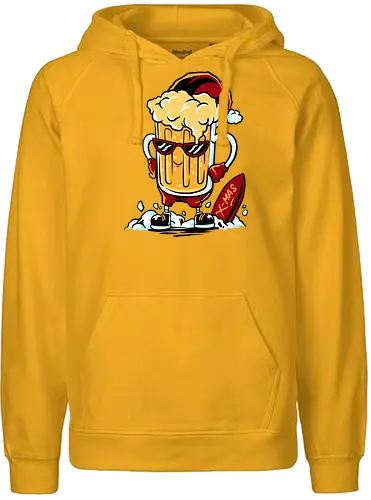 xmas fun - Santa, beer - Fairtrade Hoodie