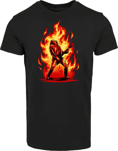 burning guitar