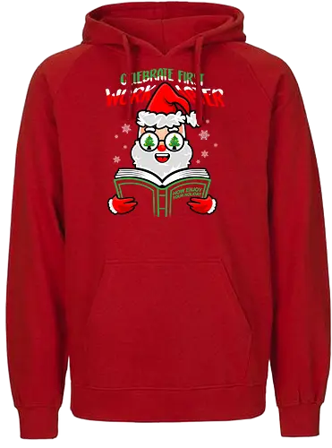 celebrate first - christmas, Santa Claus - Fairtrade Hoodie