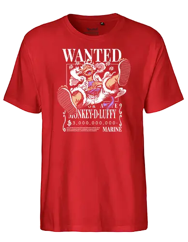 Strawhat Gr 5 bounty - Wanted, luffy, pirate, piece, anime, manga - Fairtrade T-Shirt