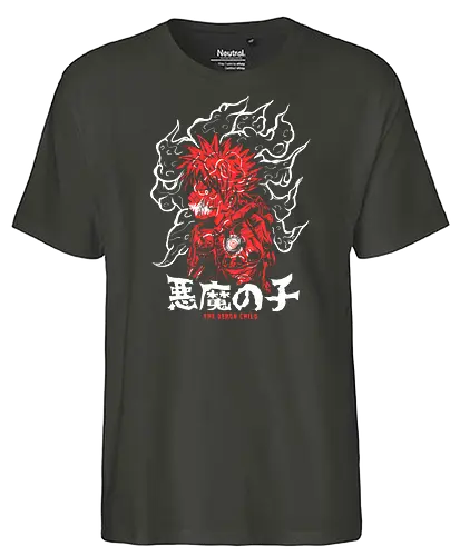Demon Child - academia, hero, anime, manga - Fairtrade T-Shirt