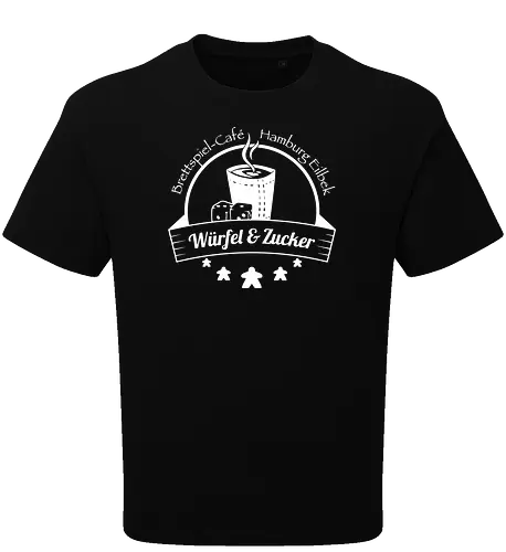 WuZ Logo weiß - Würfel und Zucker, brettspiel - Oversize T-Shirt