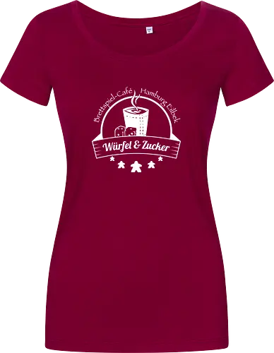 WuZ Logo weiß - Würfel und Zucker, brettspiel - Women T-Shirt