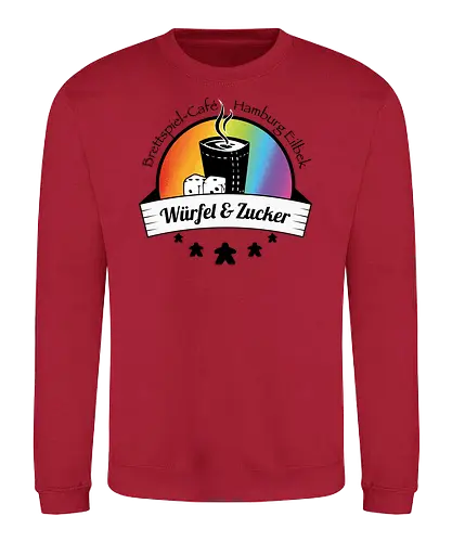 WuZ Regenbogen - Würfel und Zucker, brettspiel, Café - Sweatshirt