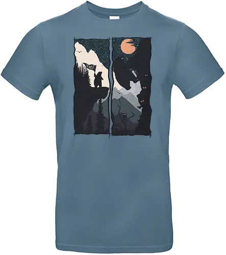 Wild Climber - bär, forest, wald, go wild, nature, br - Standard T-Shirt