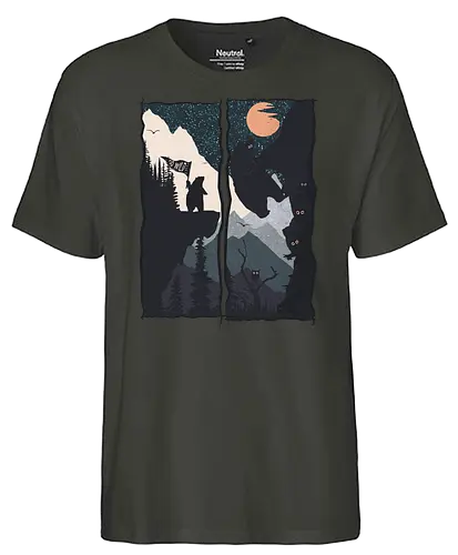 Wild Climber - bär, forest, wald, go wild, nature, br - Fairtrade T-Shirt