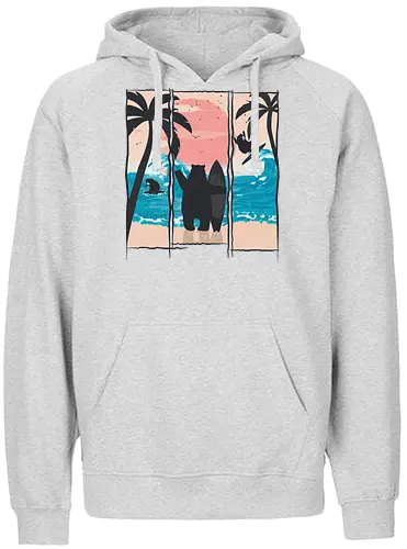 Wild Surfers - bär, holidays, meer, urlaub, br - Fairtrade Hoodie