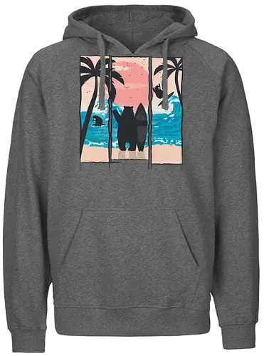 Wild Surfers - bär, holidays, meer, urlaub, br - Fairtrade Hoodie