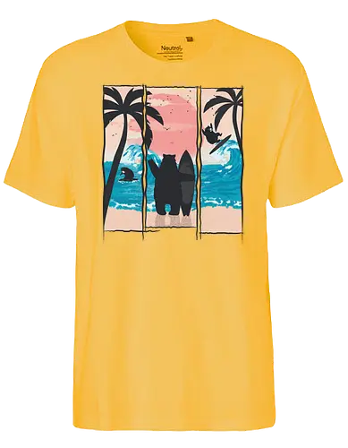 Wild Surfers - bär, holidays, meer, urlaub, br - Fairtrade T-Shirt