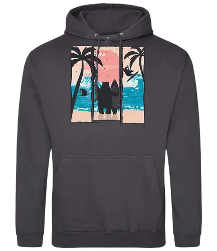 Wild Surfers - bär, holidays, meer, urlaub, br - Standard Hoodie