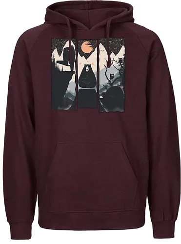 Wild Yoga Brs - yoga, bär, nature, br - Fairtrade Hoodie