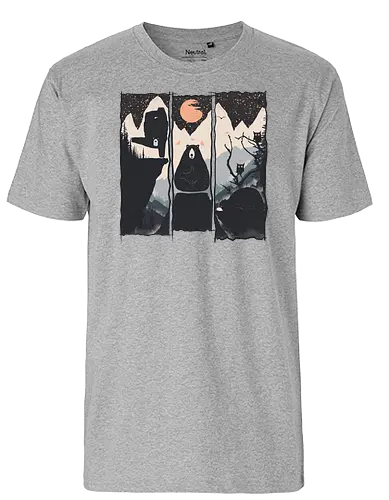 Wild Yoga Brs - yoga, bär, nature, br - Fairtrade T-Shirt