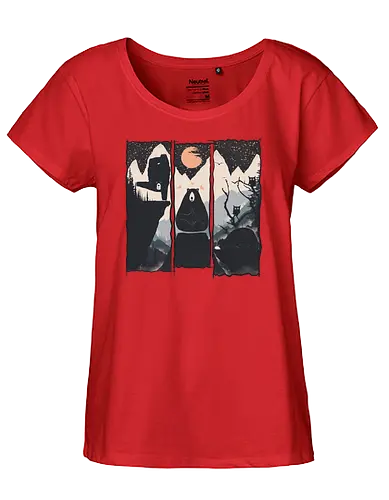 Wild Yoga Brs - yoga, bär, nature, br - Fairtrade Girl Shirt