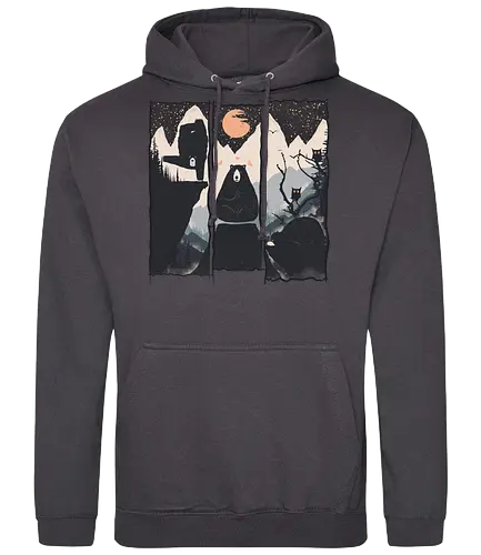 Wild Yoga Brs - yoga, bär, nature, br - Standard Hoodie