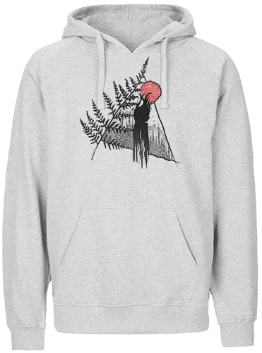 Fern Wicca Spirit - farn, nature, drawing, zeichnung - Fairtrade Hoodie