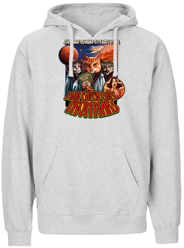 Cats From Mars - cat, katze, mars, alien - Fairtrade Hoodie