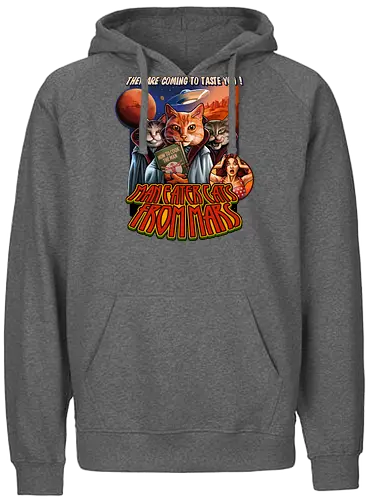 Cats From Mars - cat, katze, mars, alien - Fairtrade Hoodie
