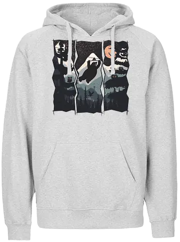Wild Zipline - bär, Scenery, nature, Brs - Fairtrade Hoodie