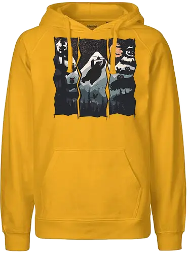 Wild Zipline - bär, Scenery, nature, Brs - Fairtrade Hoodie