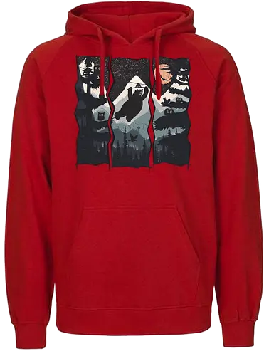 Wild Zipline - bär, Scenery, nature, Brs - Fairtrade Hoodie