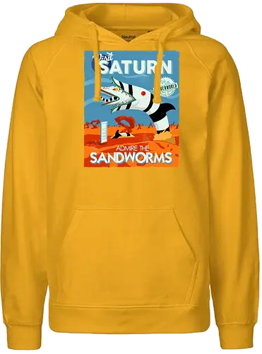 Visit Saturn - worms, betelgeuse - Fairtrade Hoodie