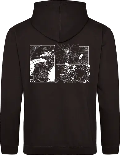Logo & Comic (White) - Standard Hoodie