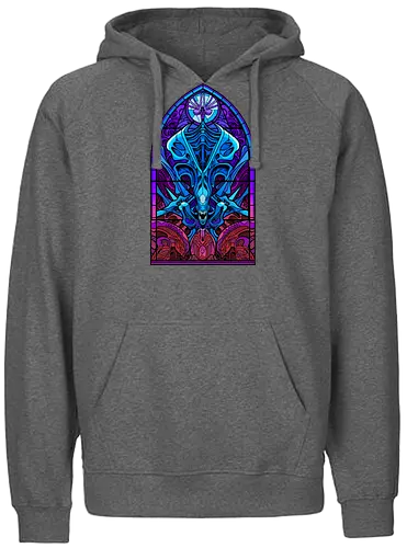 Temple of Creation - alien, horror, Glass, church - Fairtrade Hoodie