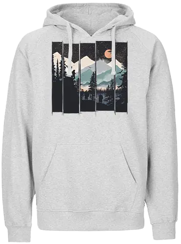 Go Wild - bär, Scenery, nature, Brs - Fairtrade Hoodie
