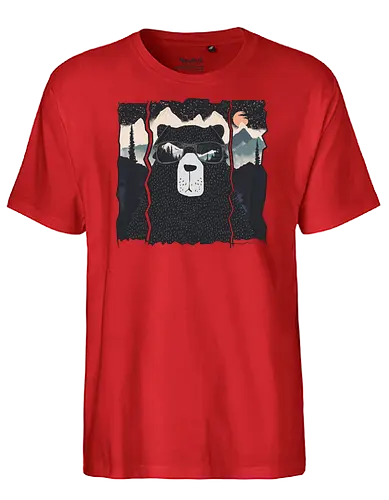 Forest Police - bär, nature, Scenery, br - Fairtrade T-Shirt