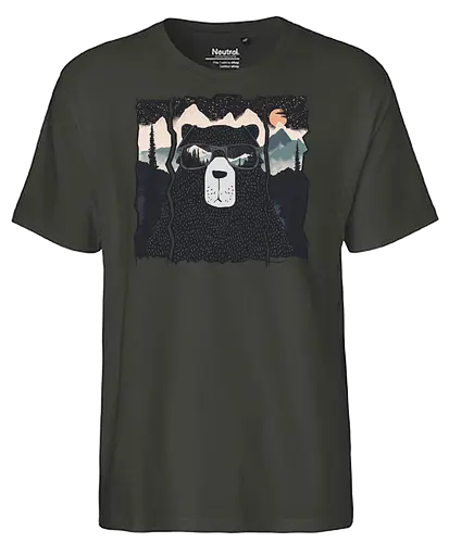 Forest Police - bär, nature, Scenery, br - Fairtrade T-Shirt