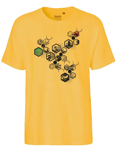 Original Weed Hexagon - Sechseck - Fairtrade T-Shirt