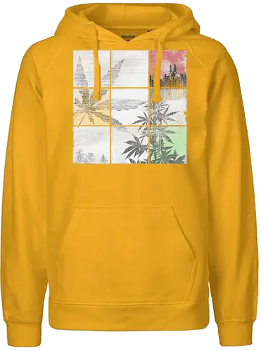 Weed Colors - art, mosaik - Fairtrade Hoodie