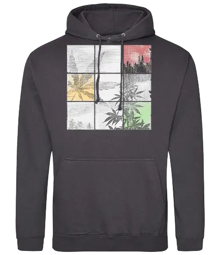 Weed Colors - art, mosaik - Standard Hoodie