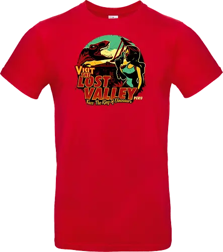 The Lost Valley - t-rex, tomb, Croft - Standard T-Shirt