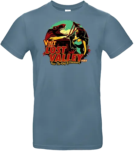 The Lost Valley - t-rex, tomb, Croft - Standard T-Shirt