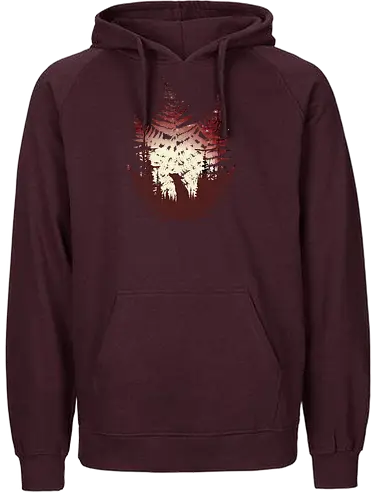 Super Cute Fox - fox, animal, nature, Lf - Fairtrade Hoodie