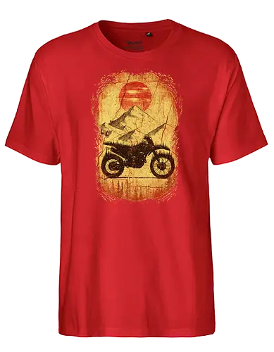 Motocross and Enduro Riders - motorcycle, bike, forest, travel - Fairtrade T-Shirt