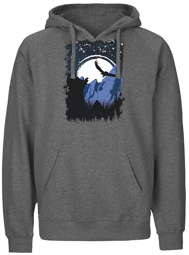 Bear and Bears - bär, owl, eule, nature, bear - Fairtrade Hoodie