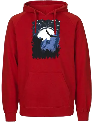 Bear and Bears - bär, owl, eule, nature, bear - Fairtrade Hoodie