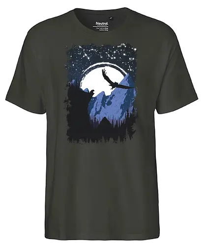Bear and Bears - bär, owl, eule, nature, bear - Fairtrade T-Shirt