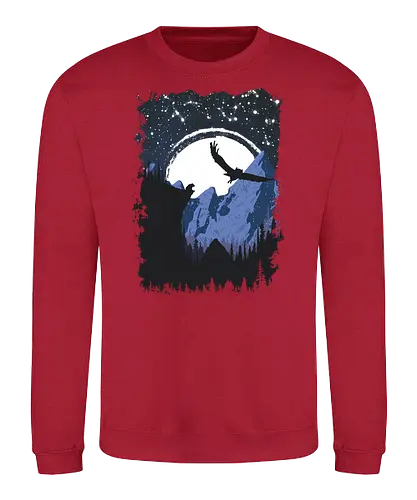 Bear and Bears - bär, owl, eule, nature, bear - Sweatshirt