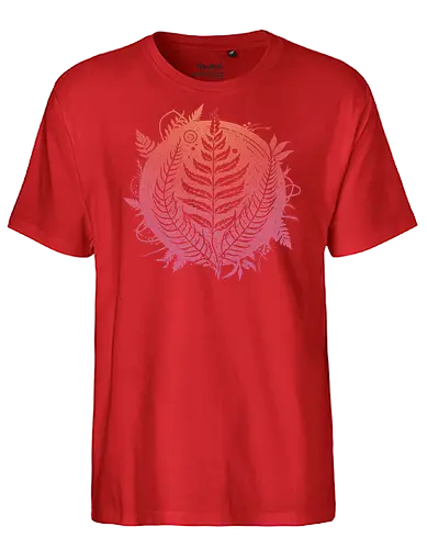 Magic Fern Colors - fern, farn, plants, pink - Fairtrade T-Shirt