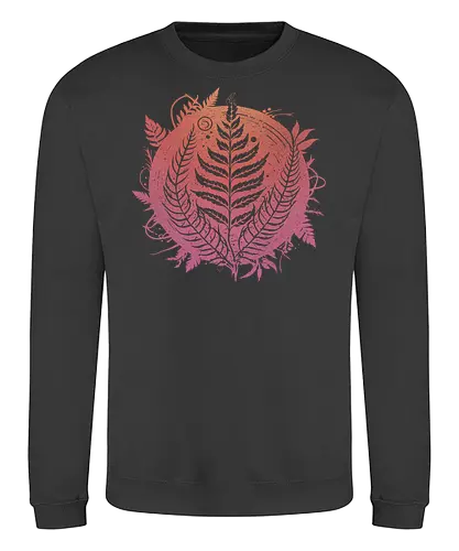 Magic Fern Colors - fern, farn, plants, pink - Sweatshirt